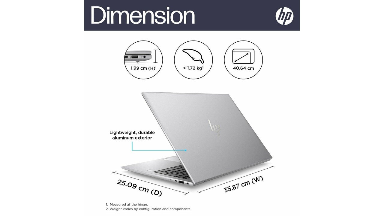 HP ZBook 8 G1i 40.6 cm (16) Mobile Workstation PC, Silver 16GB